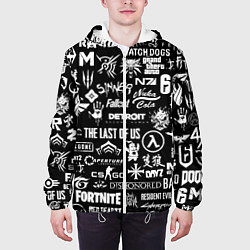 Куртка с капюшоном мужская Истинный геймер, цвет: 3D-белый — фото 2