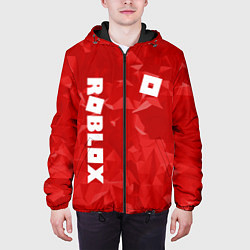Куртка с капюшоном мужская ROBLOX: Red Style, цвет: 3D-черный — фото 2