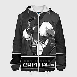 Куртка с капюшоном мужская Washington Capitals: Mono, цвет: 3D-белый