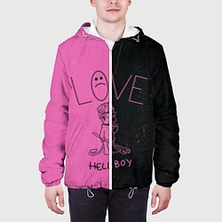 Куртка с капюшоном мужская Lil Peep: Hell Boy, цвет: 3D-белый — фото 2