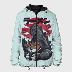 Куртка с капюшоном мужская Blue Godzilla, цвет: 3D-черный