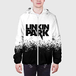 Куртка с капюшоном мужская LINKIN PARK, цвет: 3D-белый — фото 2