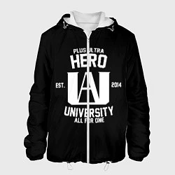 Куртка с капюшоном мужская My Hero Academia белый лого, цвет: 3D-белый