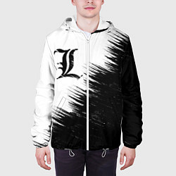 Куртка с капюшоном мужская Death Note 5, цвет: 3D-белый — фото 2