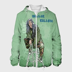 Куртка с капюшоном мужская Billie Eilish: Green Motive, цвет: 3D-белый