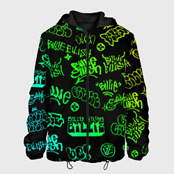 Куртка с капюшоном мужская BILLIE EILISH: Grunge Graffiti, цвет: 3D-черный