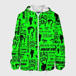 Куртка с капюшоном мужская Billie Eilish: Bad Guy, цвет: 3D-белый