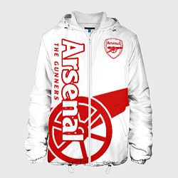 Куртка с капюшоном мужская Arsenal, цвет: 3D-белый