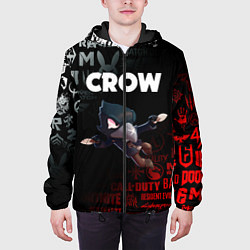 Куртка с капюшоном мужская BRAWL STARS CROW, цвет: 3D-черный — фото 2
