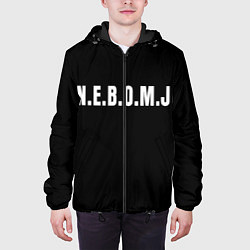 Куртка с капюшоном мужская NEBOMJ Black, цвет: 3D-черный — фото 2