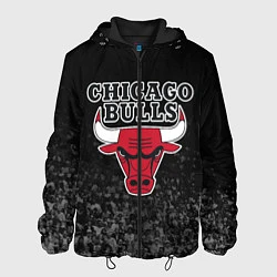 Куртка с капюшоном мужская CHICAGO BULLS, цвет: 3D-черный