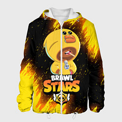 Куртка с капюшоном мужская BRAWL STARS SALLY LEON, цвет: 3D-белый