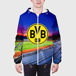 Куртка с капюшоном мужская FC Borussia, цвет: 3D-белый — фото 2