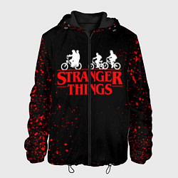 Куртка с капюшоном мужская STRANGER THINGS, цвет: 3D-черный