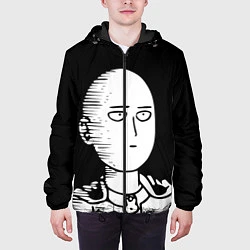 Куртка с капюшоном мужская ONE-PUNCH MAN, цвет: 3D-черный — фото 2