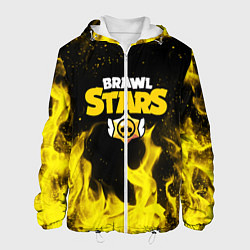 Куртка с капюшоном мужская BRAWL STARS, цвет: 3D-белый