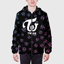 Куртка с капюшоном мужская Twice, цвет: 3D-черный — фото 2