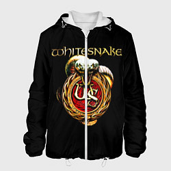 Куртка с капюшоном мужская Whitesnake, цвет: 3D-белый