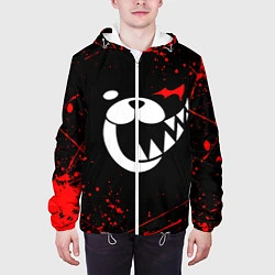 Куртка с капюшоном мужская MONOKUMA, цвет: 3D-белый — фото 2