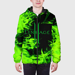 Куртка с капюшоном мужская LINEAGE 2, цвет: 3D-черный — фото 2