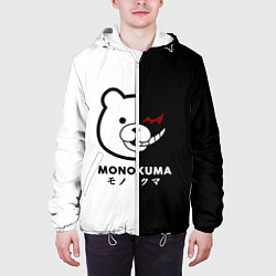 Куртка с капюшоном мужская Monokuma, цвет: 3D-белый — фото 2