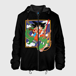 Куртка с капюшоном мужская Dragon Ball, цвет: 3D-черный