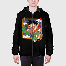 Куртка с капюшоном мужская Dragon Ball, цвет: 3D-черный — фото 2
