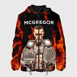 Куртка с капюшоном мужская CONOR McGREGOR, цвет: 3D-черный
