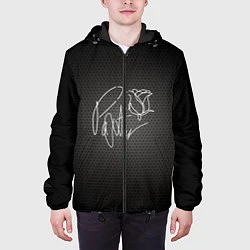 Куртка с капюшоном мужская ТИКТОКЕР - PAYTON MOORMEIE, цвет: 3D-черный — фото 2