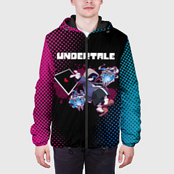 Куртка с капюшоном мужская UNDERTALE, цвет: 3D-черный — фото 2