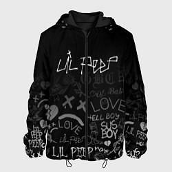 Куртка с капюшоном мужская LIL PEEP, цвет: 3D-черный