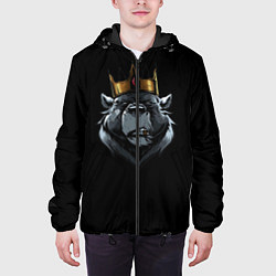 Куртка с капюшоном мужская King, цвет: 3D-черный — фото 2