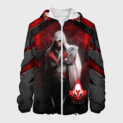 Куртка с капюшоном мужская Assasin's creed, цвет: 3D-белый