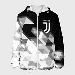 Куртка с капюшоном мужская JUVENTUS, цвет: 3D-белый