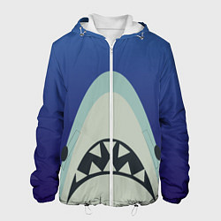 Куртка с капюшоном мужская IKEA Shark, цвет: 3D-белый