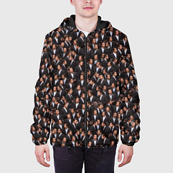 Куртка с капюшоном мужская Растерянный Траволта, цвет: 3D-черный — фото 2
