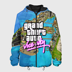 Куртка с капюшоном мужская GRAND THEFT AUTO:VICE CITY, цвет: 3D-черный