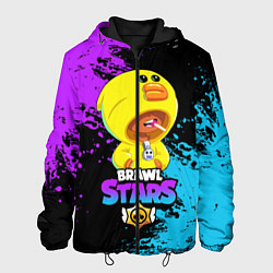 Куртка с капюшоном мужская Brawl Stars Sally Leon, цвет: 3D-черный