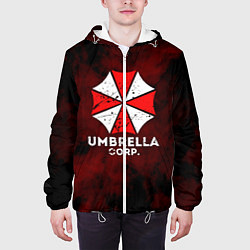 Куртка с капюшоном мужская UMBRELLA CORP, цвет: 3D-белый — фото 2