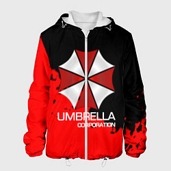 Куртка с капюшоном мужская UMBRELLA CORP, цвет: 3D-белый