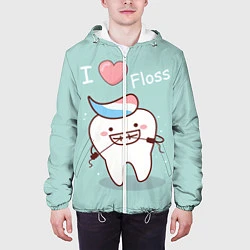 Куртка с капюшоном мужская Tooth, цвет: 3D-белый — фото 2