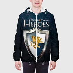 Куртка с капюшоном мужская Heroes of Might and Magic, цвет: 3D-белый — фото 2