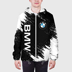 Куртка с капюшоном мужская BMW, цвет: 3D-белый — фото 2