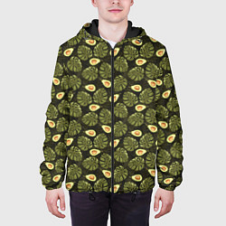 Куртка с капюшоном мужская АВОКАДО, цвет: 3D-черный — фото 2