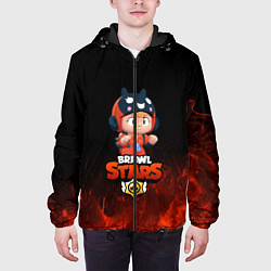 Куртка с капюшоном мужская Brawl Stars Bea, цвет: 3D-черный — фото 2