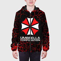 Куртка с капюшоном мужская UMBRELLA CORPORATION, цвет: 3D-черный — фото 2