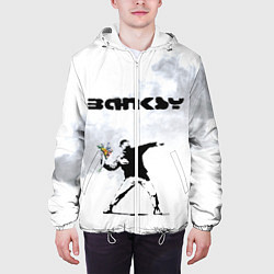 Куртка с капюшоном мужская Banksy, цвет: 3D-белый — фото 2