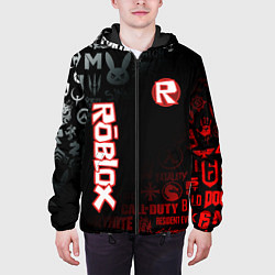 Куртка с капюшоном мужская ROBLOX, цвет: 3D-черный — фото 2