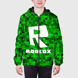 Куртка с капюшоном мужская Roblox, цвет: 3D-черный — фото 2