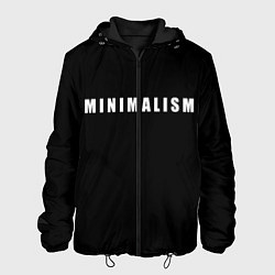 Куртка с капюшоном мужская Minimalism, цвет: 3D-черный